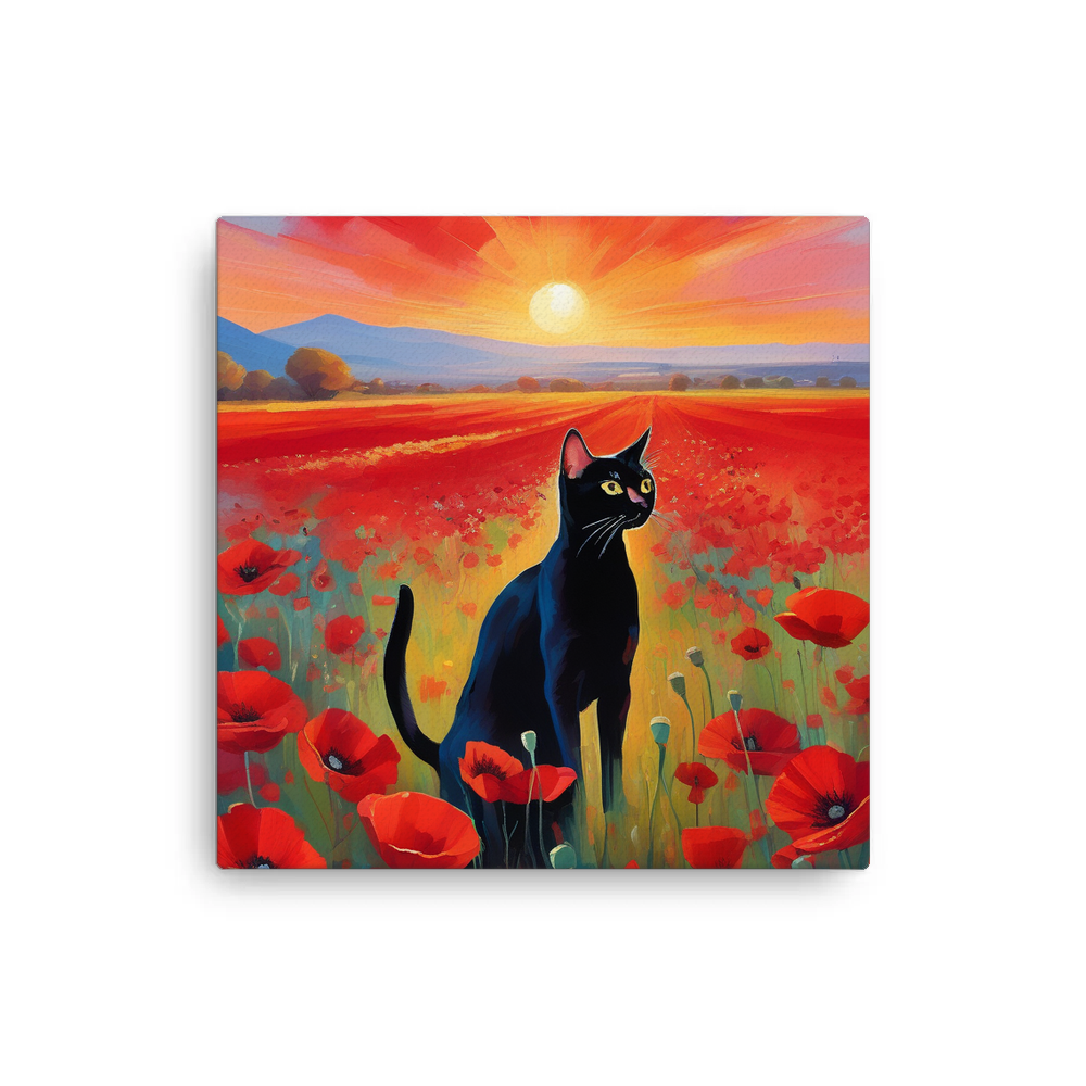 PugMug Custom Black Abyssinian Cat Canvas