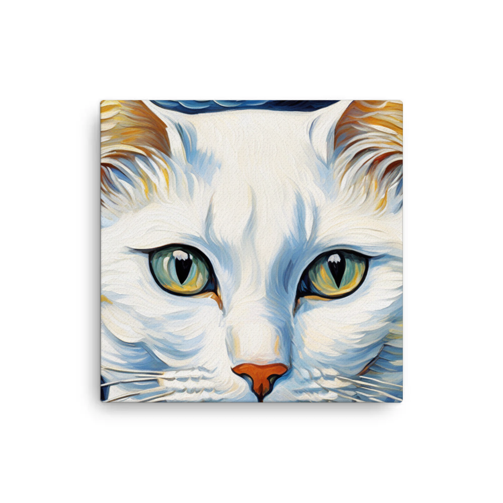 PugMug Custom White American Shorthair Cat Canvas