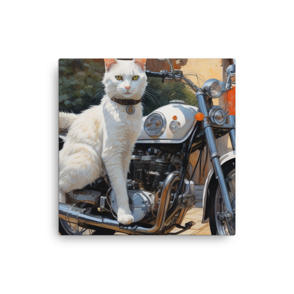 PugMug Custom White Companion Cat Canvas