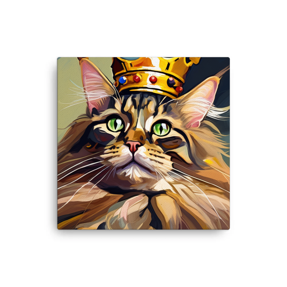 PugMug Custom Tabby Maine Coon Cat Canvas