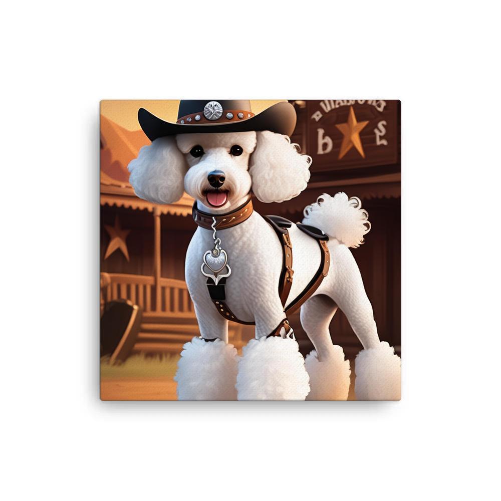 PugMug Custom White Poodle Canvas