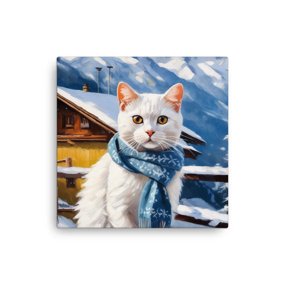 PugMug Custom White Exotic Cat Canvas