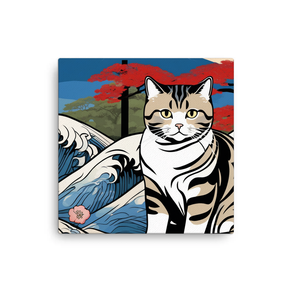 PugMug Custom Tabby Scottish Fold Cat Canvas
