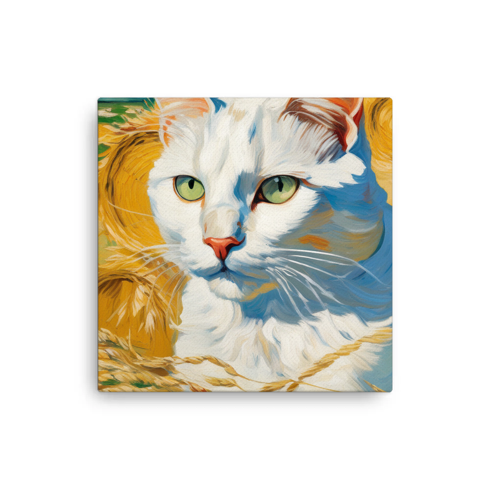 PugMug Custom White Companion Cat Canvas