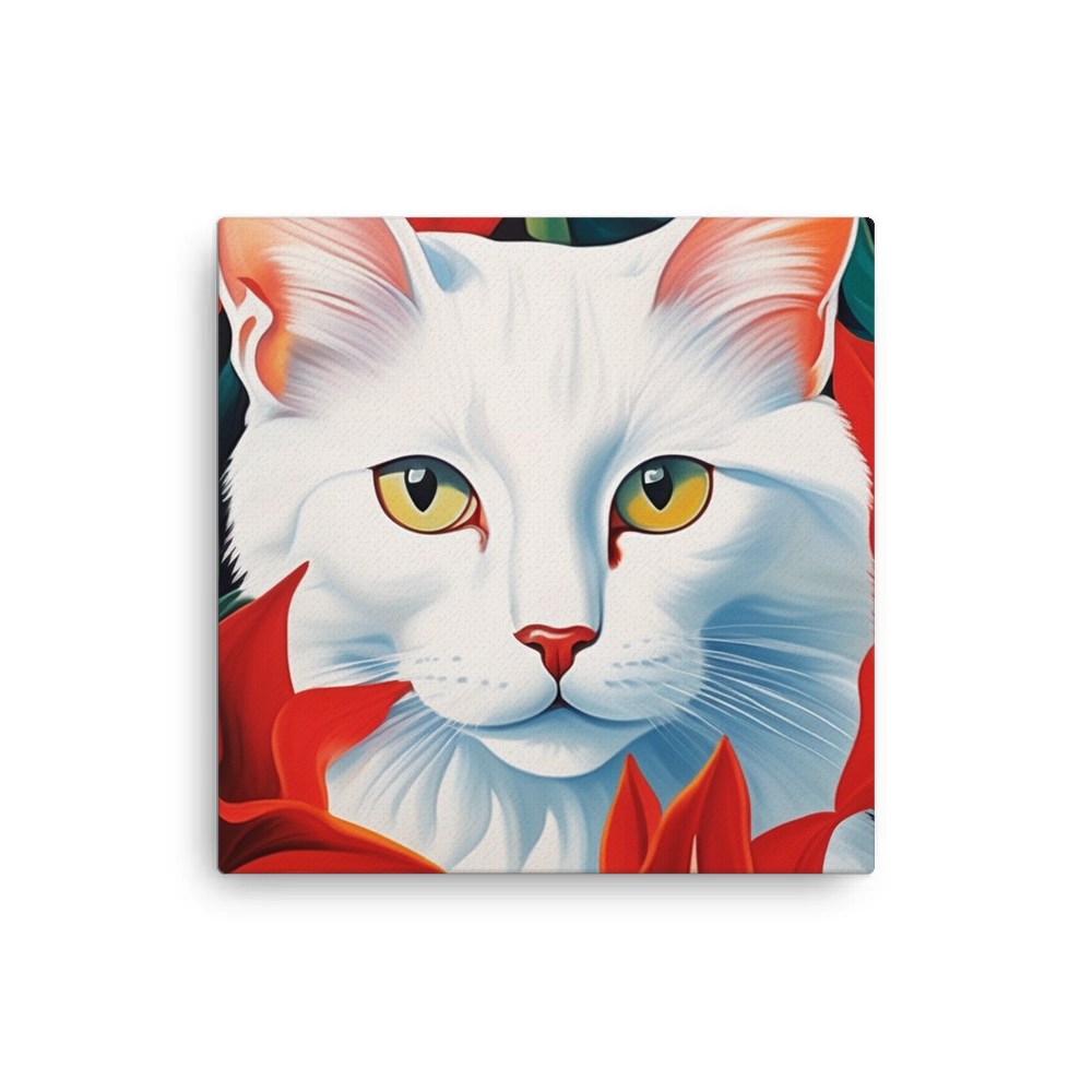 PugMug Custom White Companion Cat Canvas