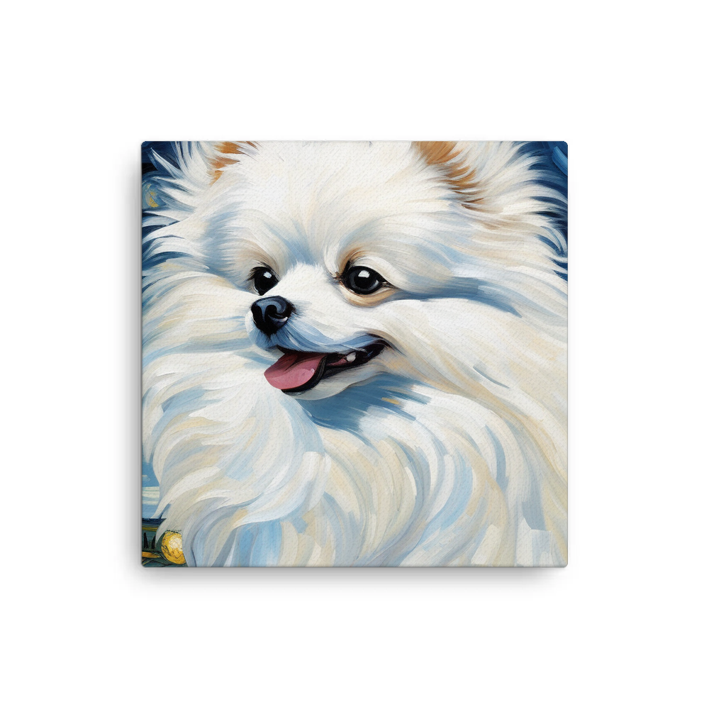 PugMug Custom White Pomeranian Canvas
