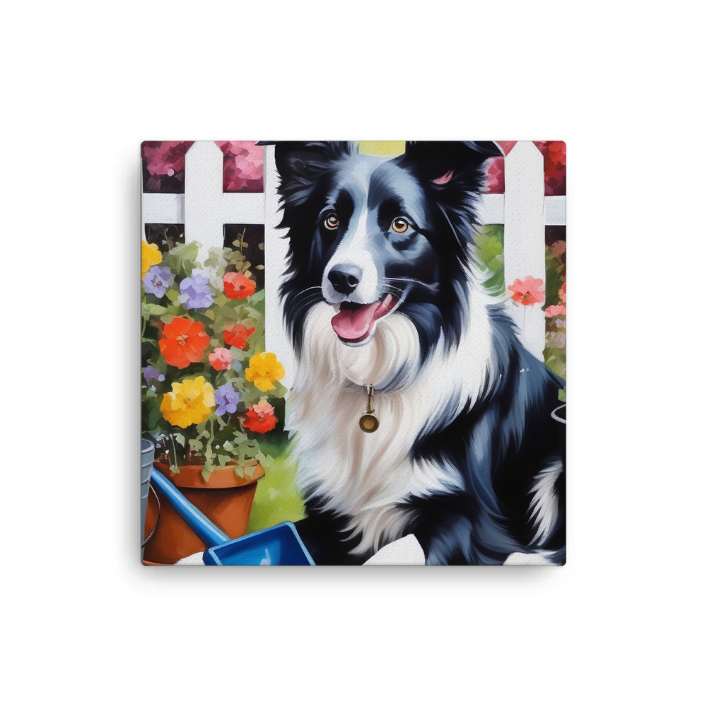PugMug Custom Border Collie Canvas