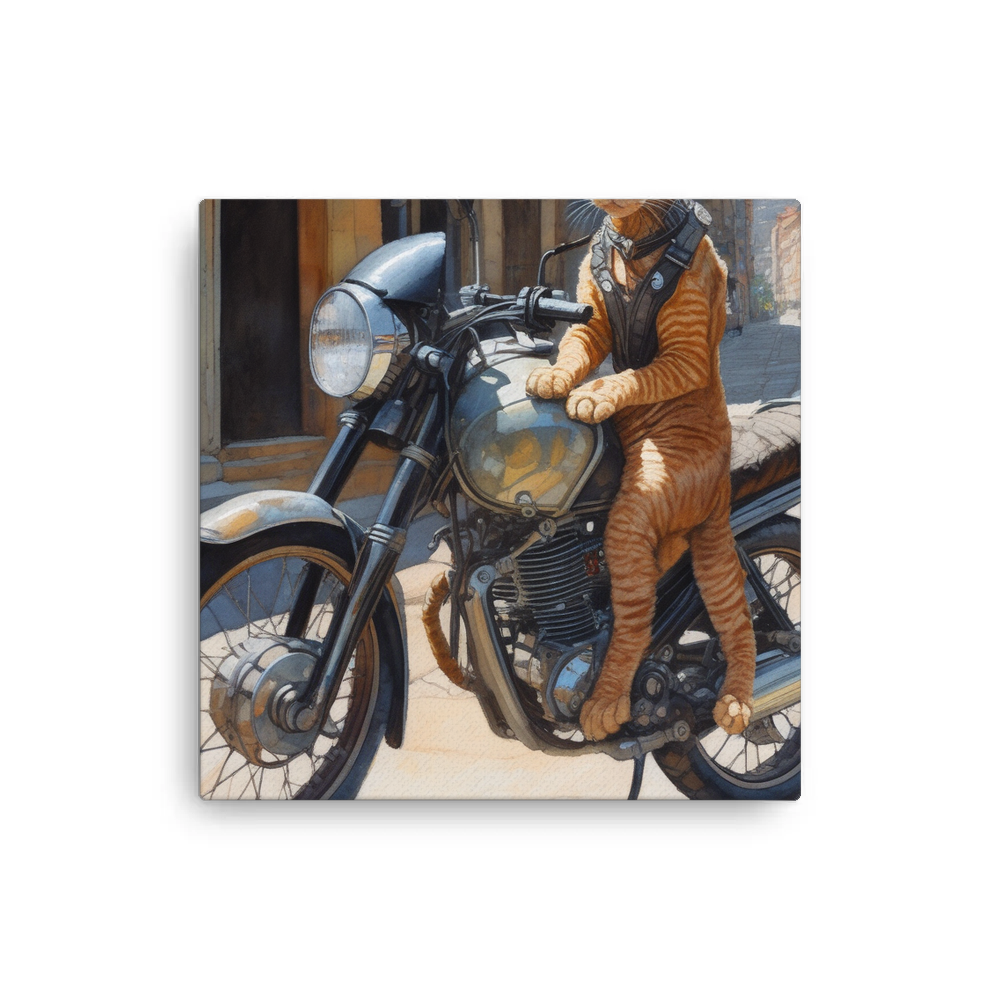 PugMug Custom Tabby Devon Rex Cat Canvas