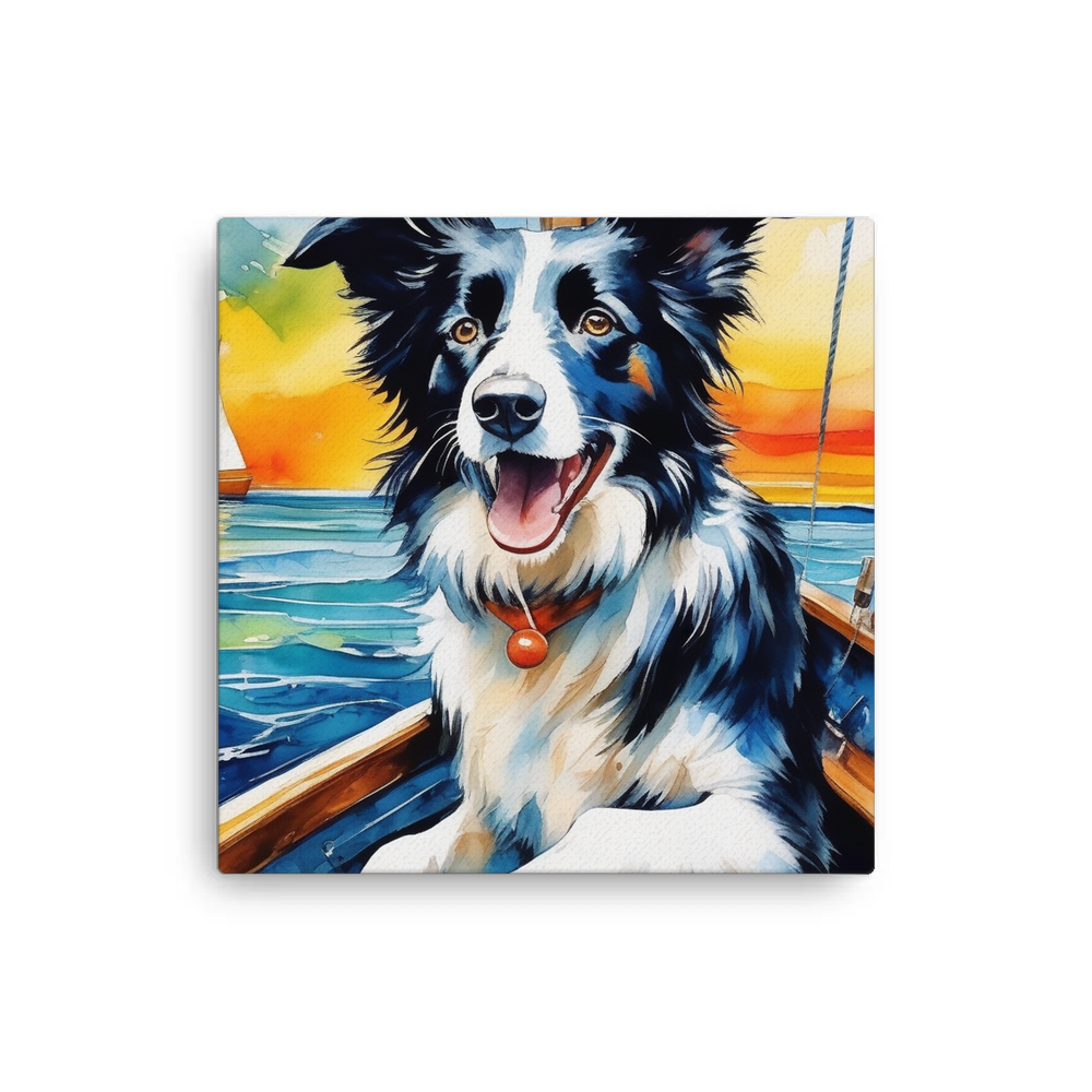 PugMug Custom Border Collie Canvas