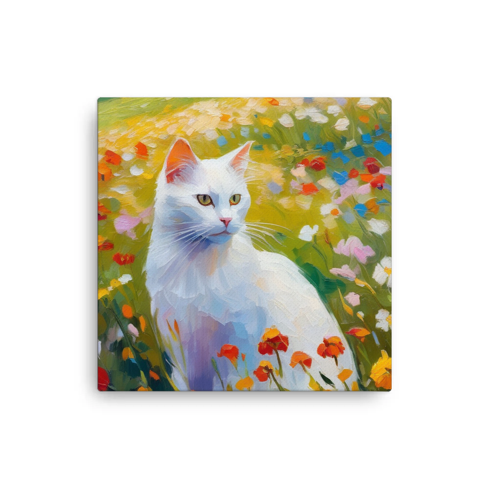 PugMug Custom White Companion Cat Canvas