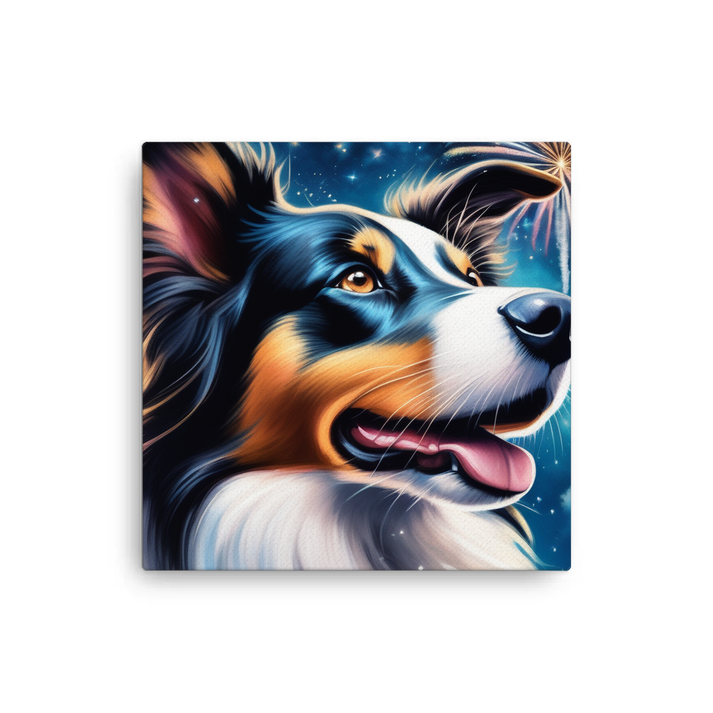 PugMug Custom Border Collie Canvas