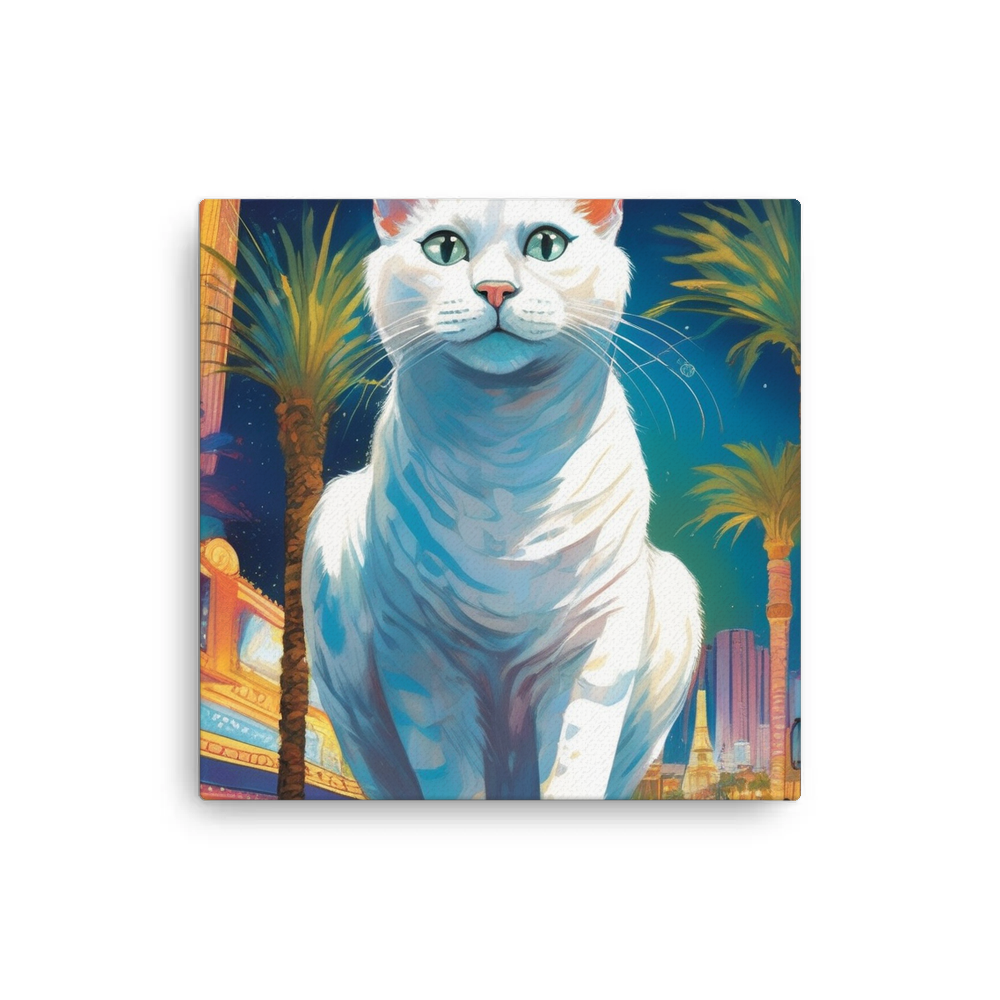 PugMug Custom White Exotic Cat Canvas