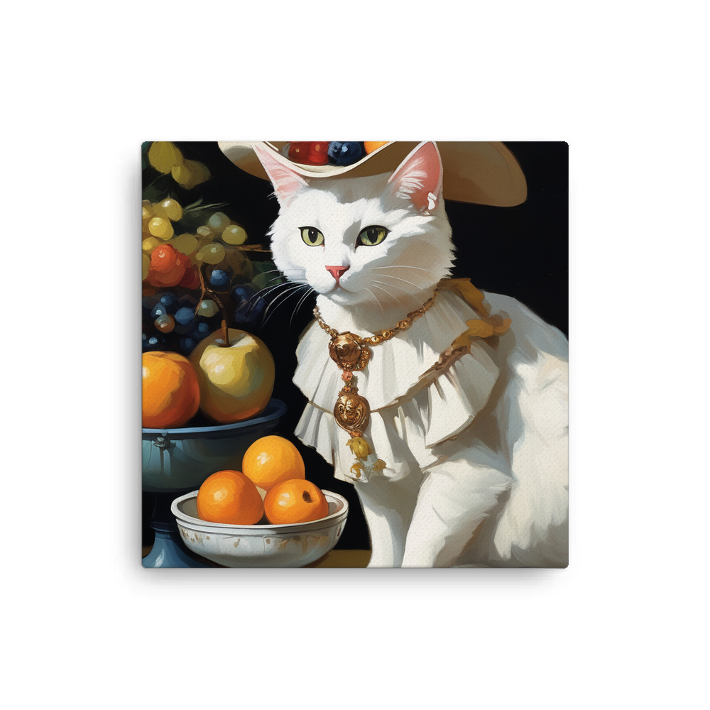 PugMug Custom White Companion Cat Canvas