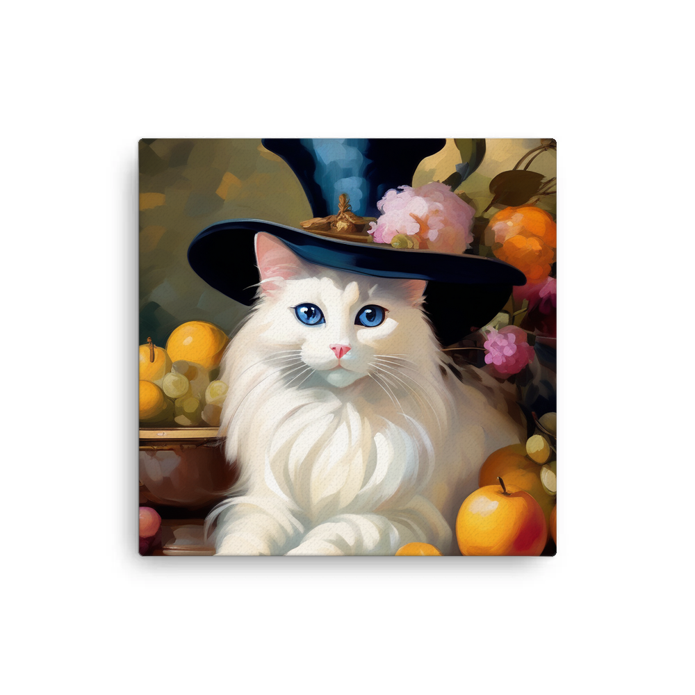 PugMug Custom White Ragdoll Cat Canvas
