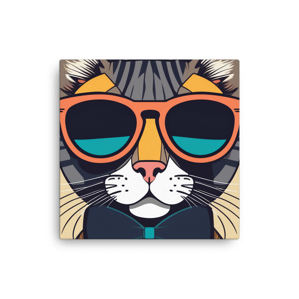 PugMug Custom Tabby Exotic Cat Canvas