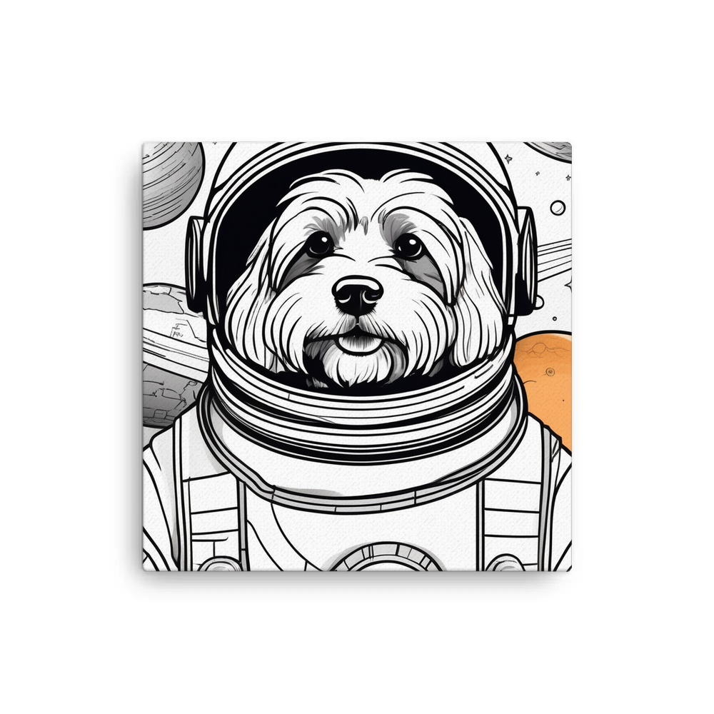 PugMug Custom Black-and-white Havanese Dog Canvas