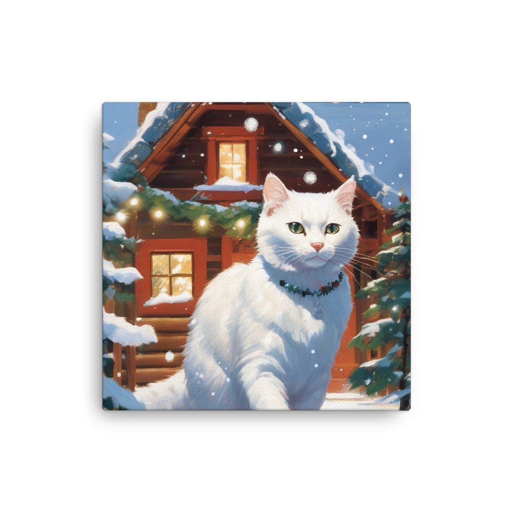 PugMug Custom White Exotic Cat Canvas