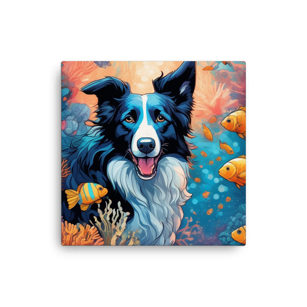 PugMug Custom Border Collie Canvas