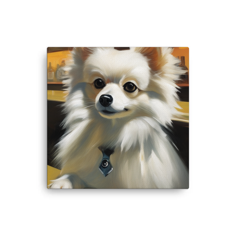 PugMug Custom White Pomeranian Canvas