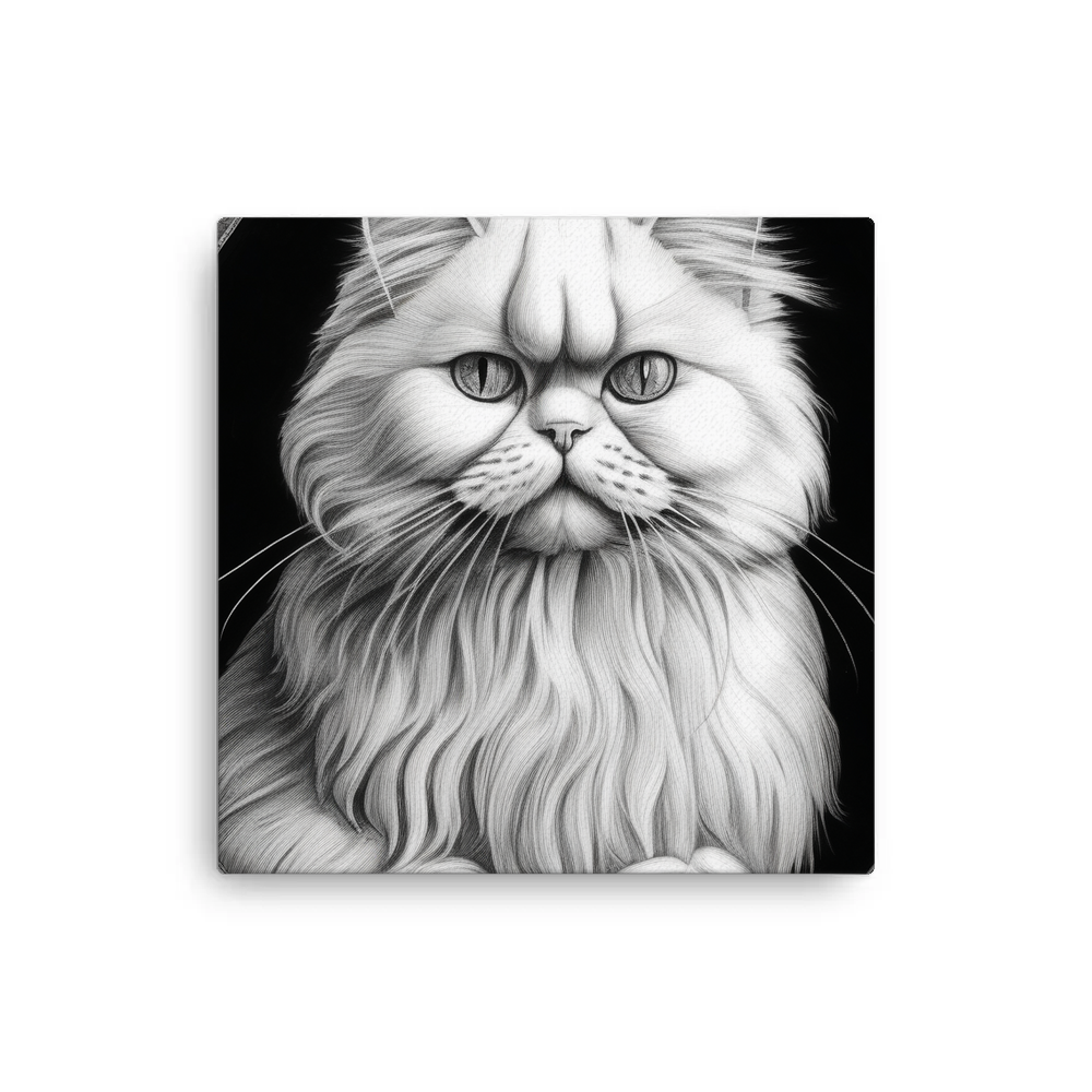 PugMug Custom White Persian Cat Canvas