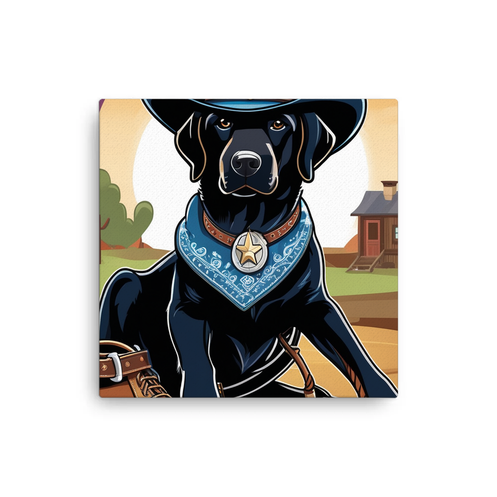 PugMug Custom Black Labrador Retriever Canvas