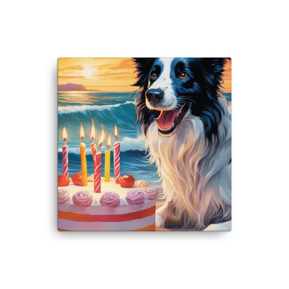 PugMug Custom Border Collie Canvas