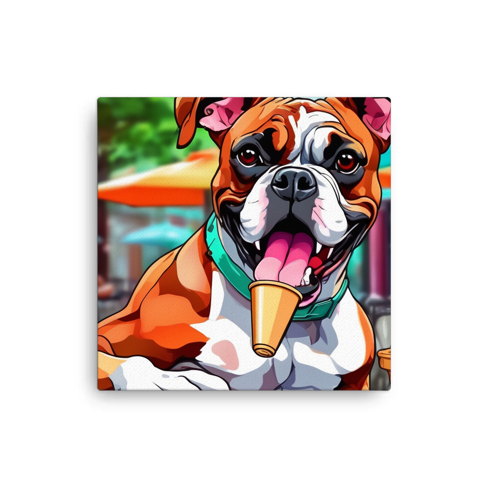 PugMug Custom Boxer Dog Canvas