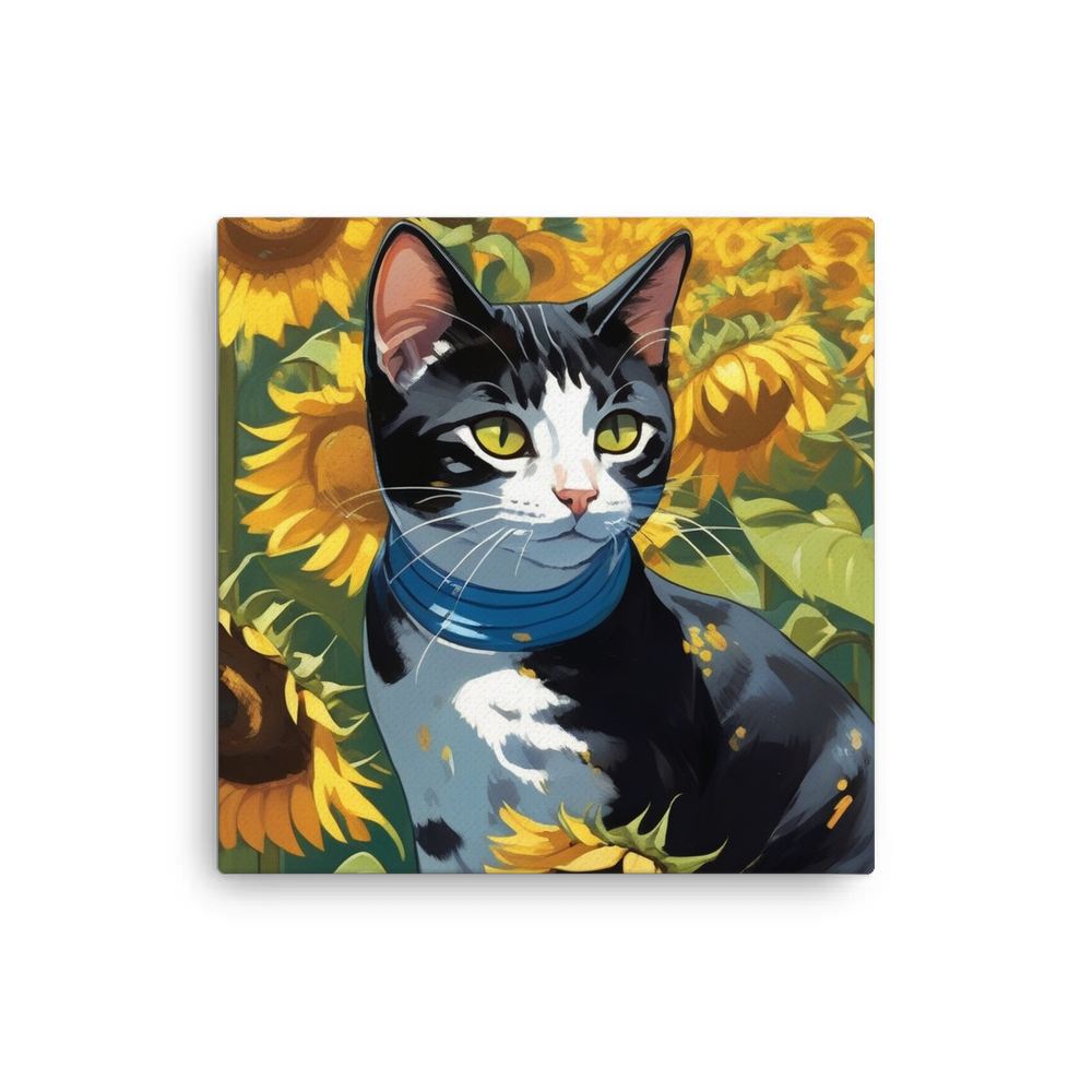 PugMug Custom Black American Shorthair Cat Canvas