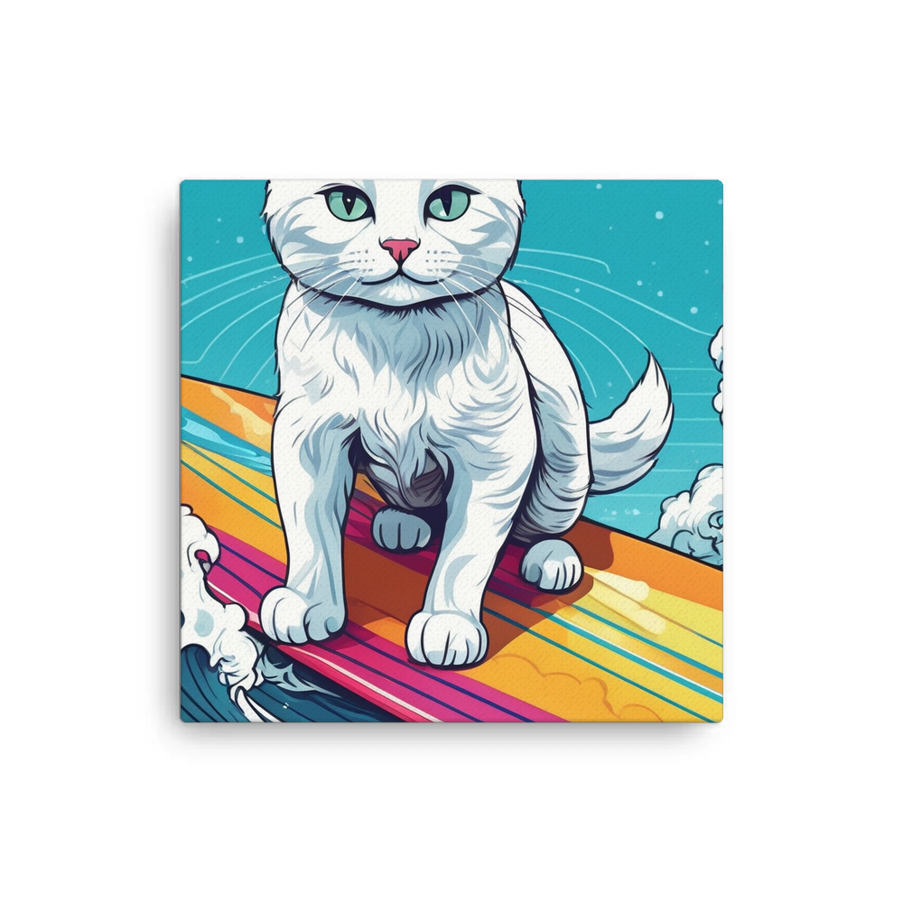 PugMug Custom White Companion Cat Canvas