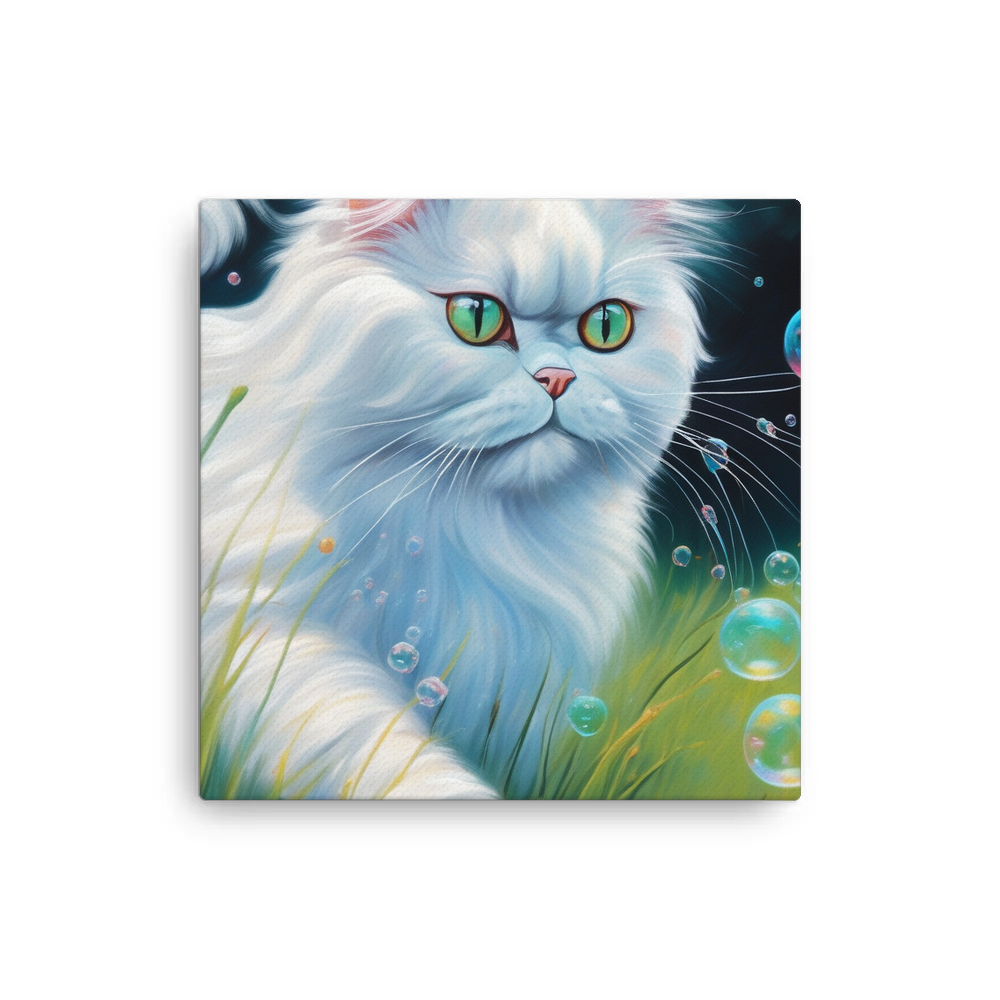 PugMug Custom White Persian Cat Canvas