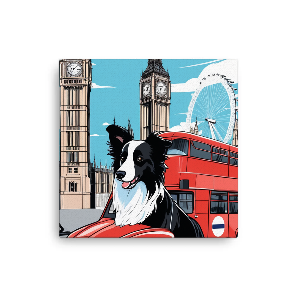 PugMug Custom Border Collie Canvas