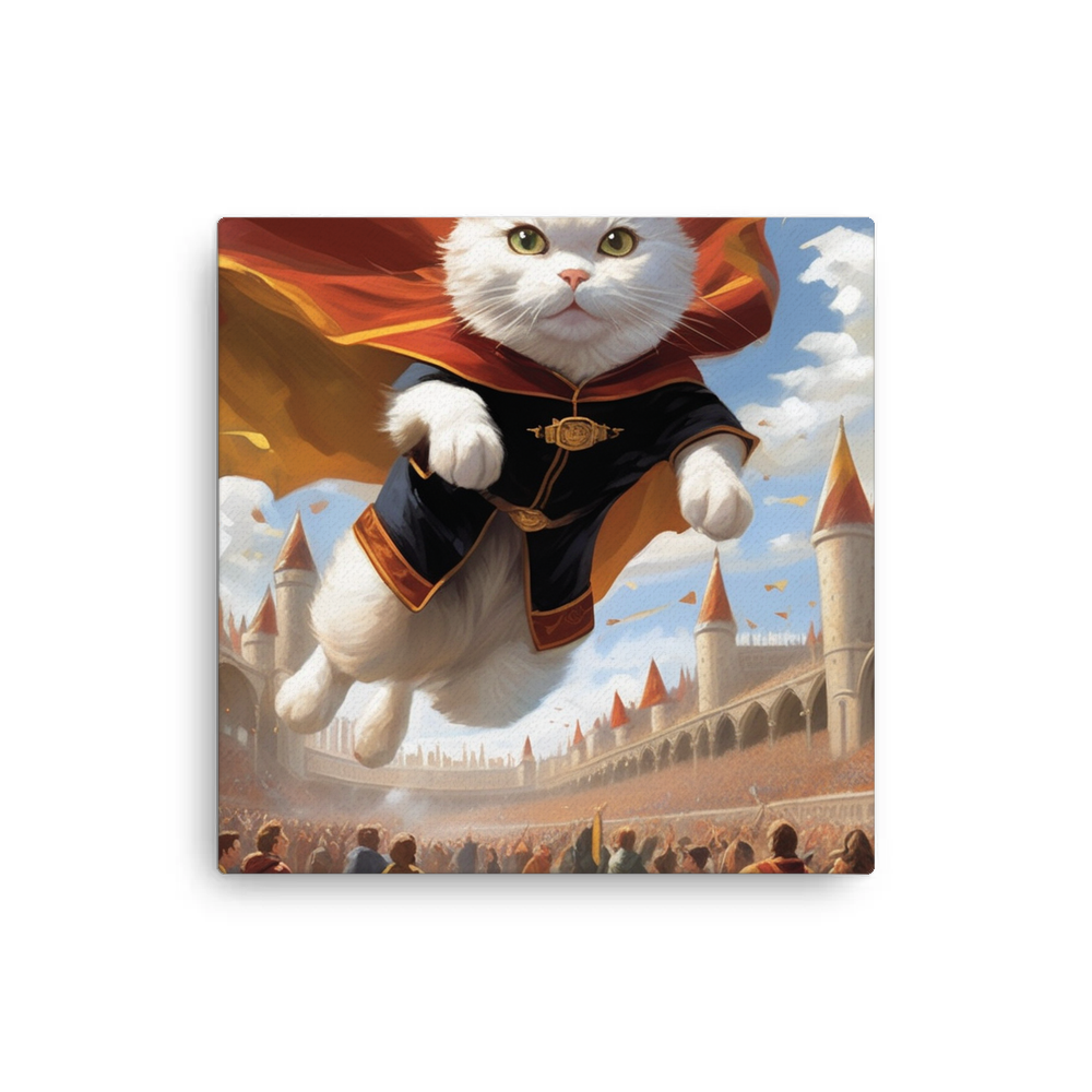 PugMug Custom White Companion Cat Canvas