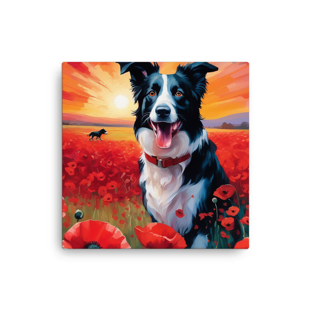 PugMug Custom Border Collie Canvas