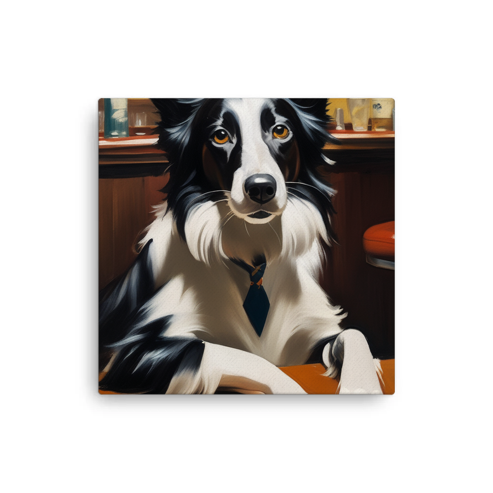PugMug Custom Border Collie Canvas