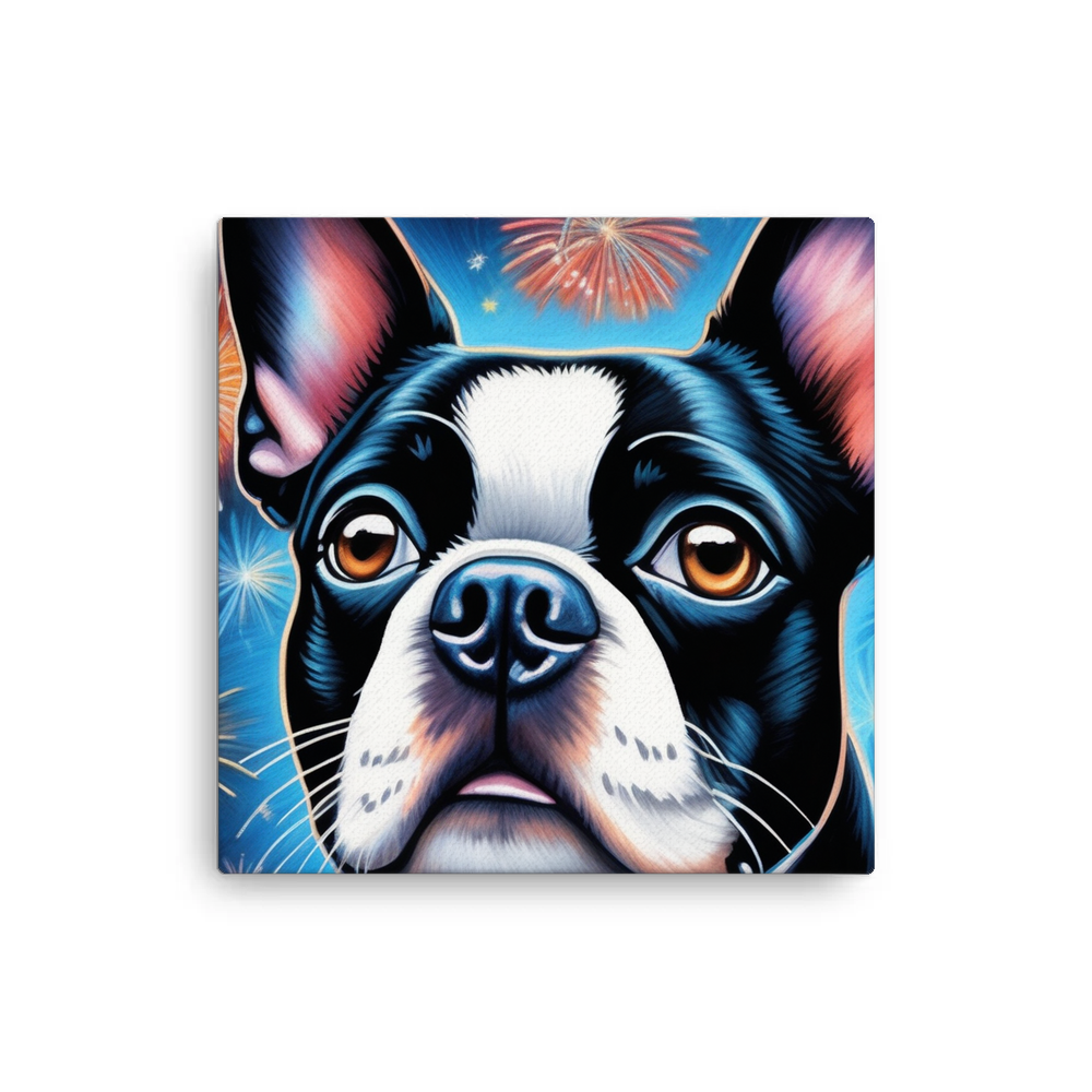 PugMug Custom Boston Terrier Canvas