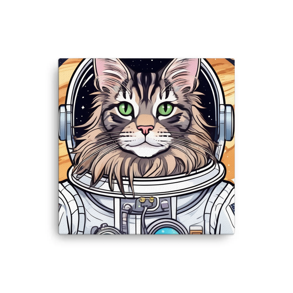 PugMug Custom Tabby Maine Coon Cat Canvas