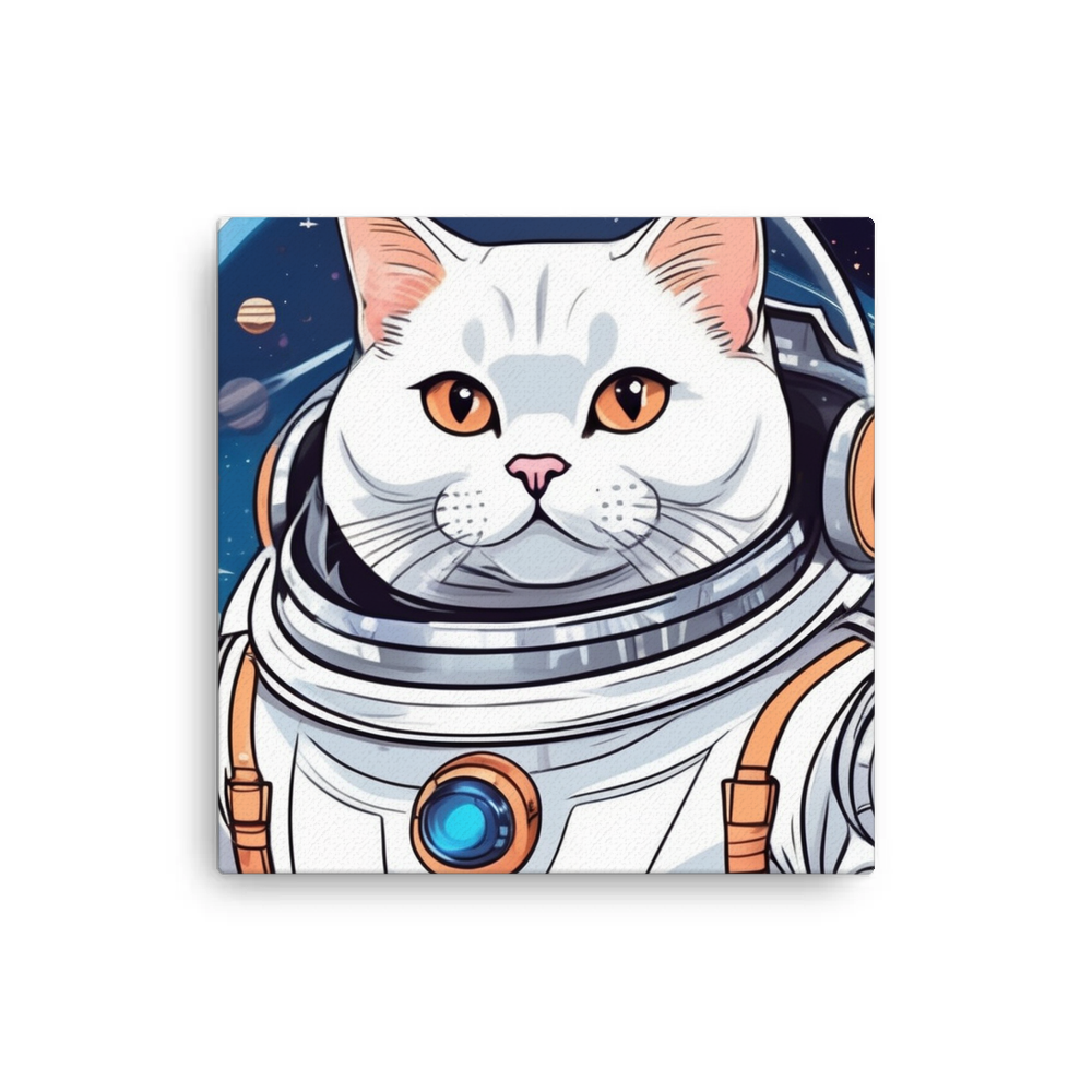 PugMug Custom White British Shorthair Cat Canvas