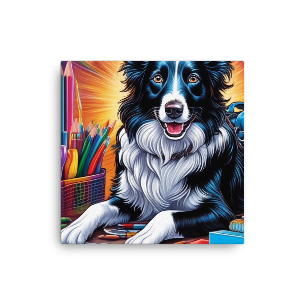 PugMug Custom Border Collie Canvas