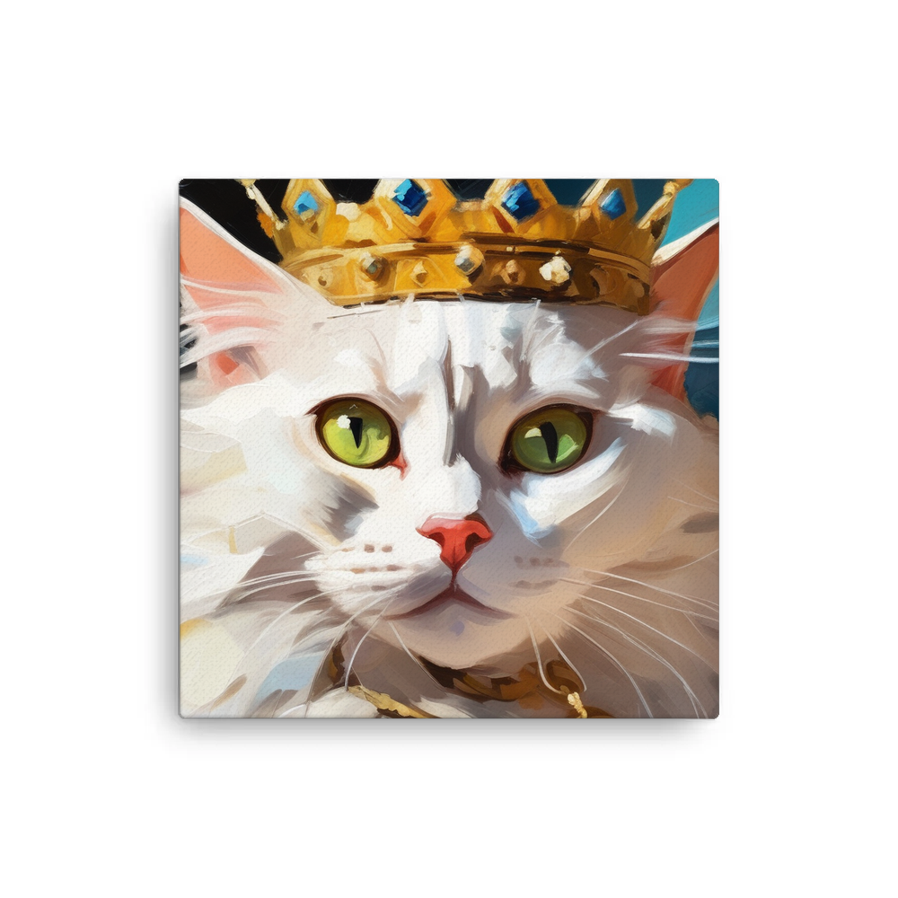 PugMug Custom White Companion Cat Canvas