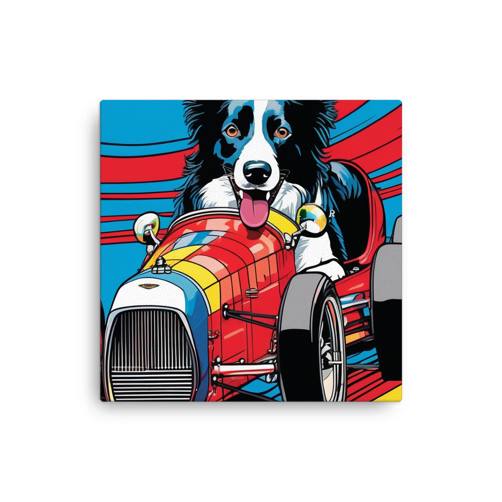 PugMug Custom Border Collie Canvas