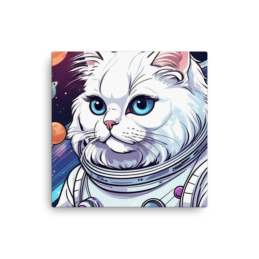 PugMug Custom White Persian Cat Canvas