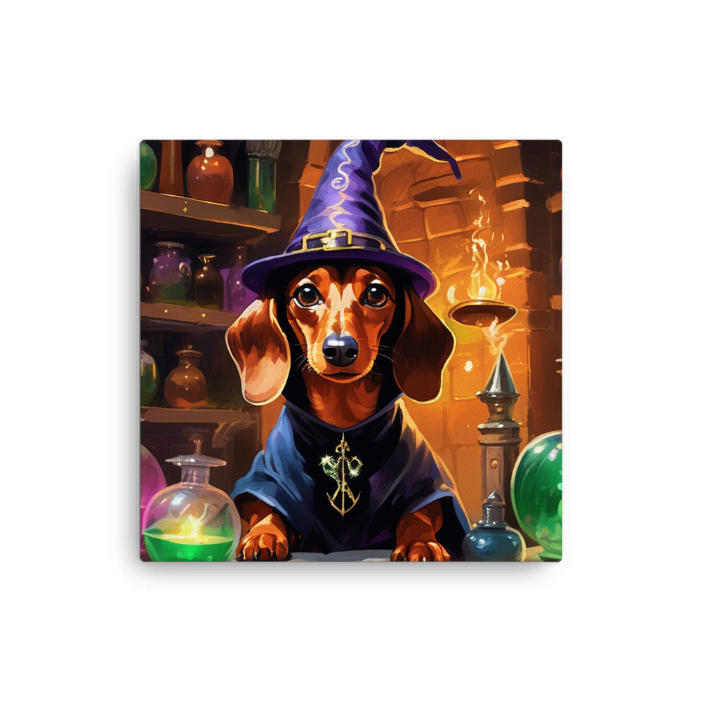 PugMug Custom Tan Dachshund Canvas