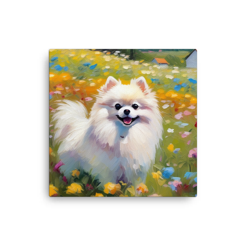 PugMug Custom White Pomeranian Canvas