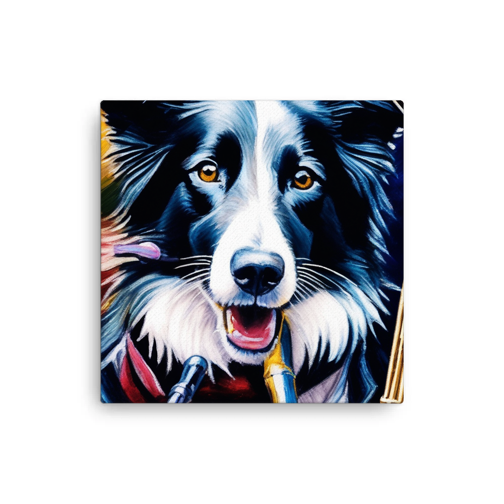 PugMug Custom Border Collie Canvas