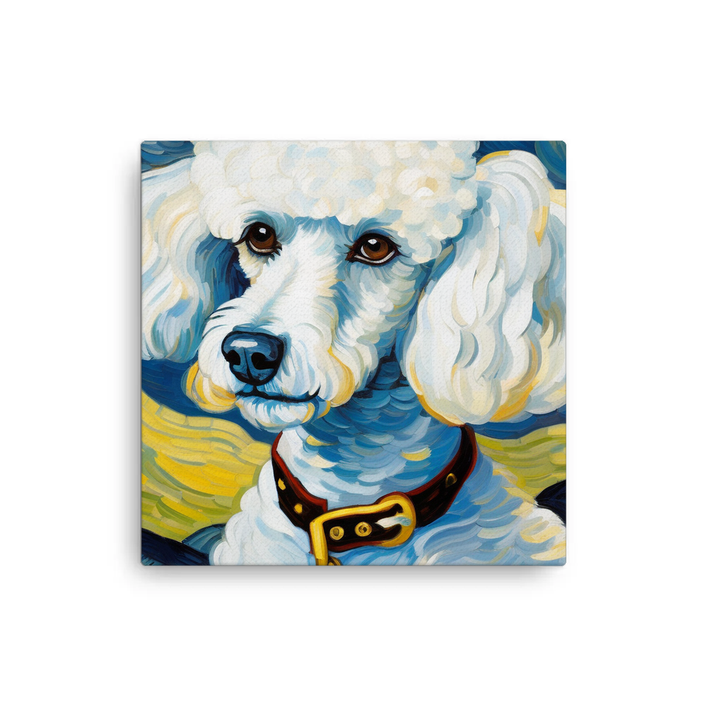PugMug Custom White Poodle Canvas