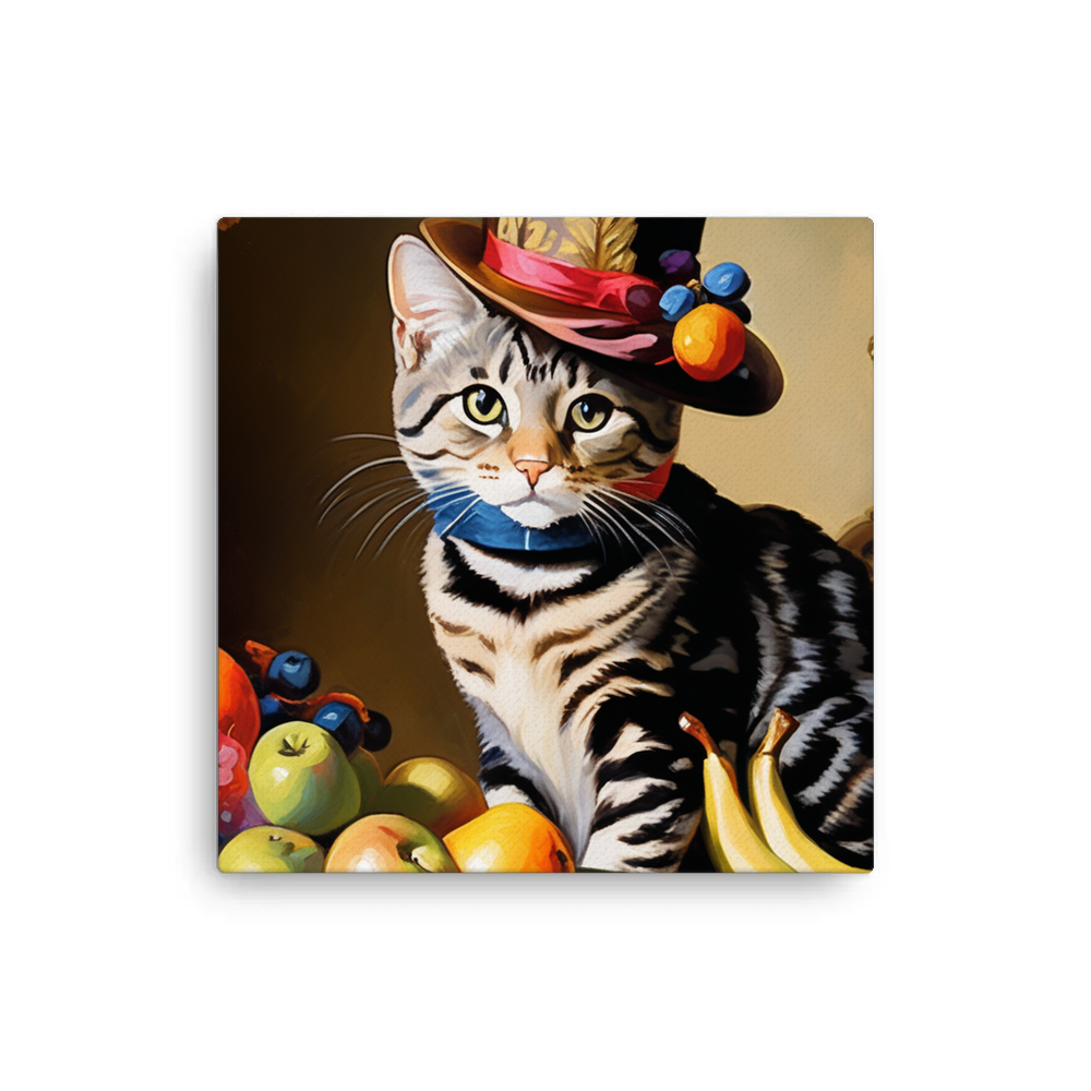 PugMug Custom Tabby American Shorthair Cat Canvas