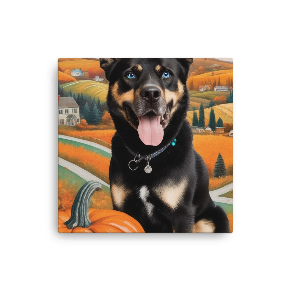 PugMug Custom Blue Canvas