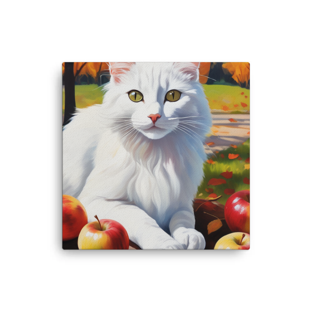 PugMug Custom White Companion Cat Canvas