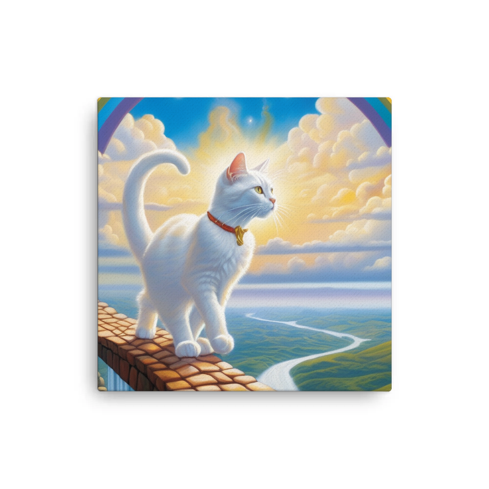 PugMug Custom White Companion Cat Canvas