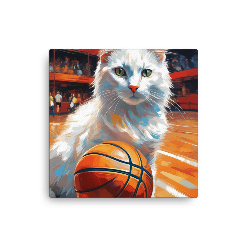 PugMug Custom White Companion Cat Canvas